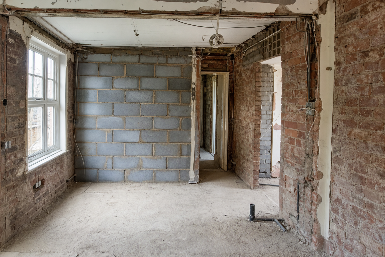 Dry Lining before - Lincoln